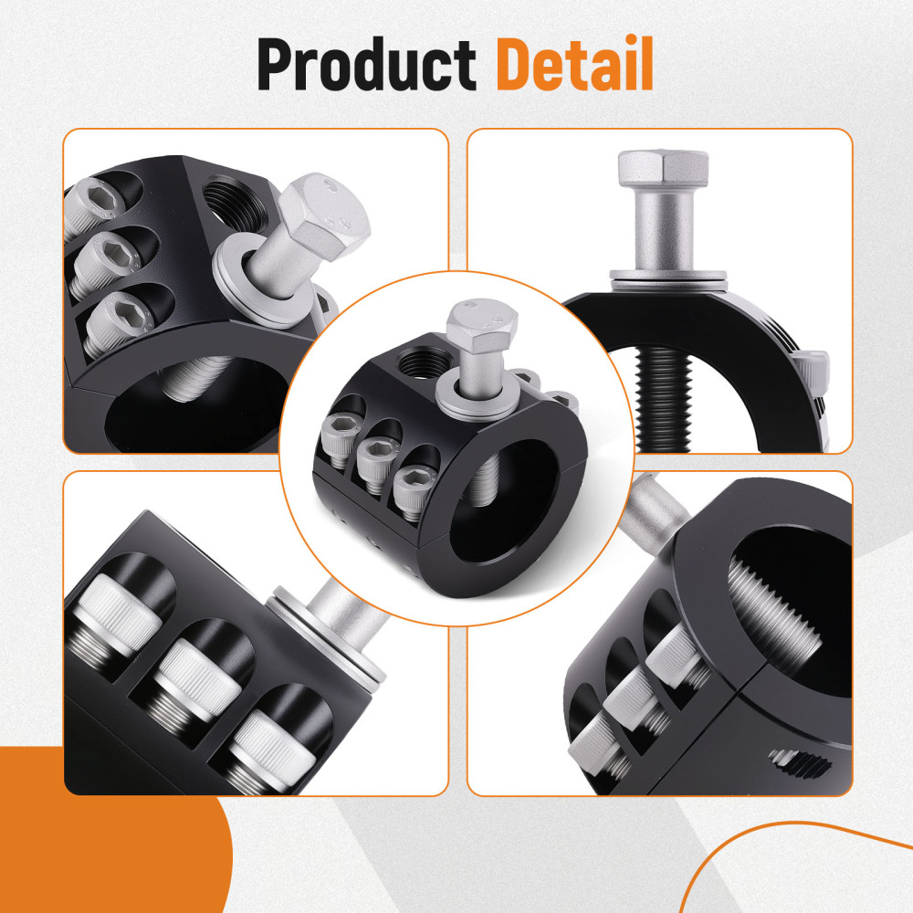 Steering Stabilizer Tie Rod Clamp 1-5/8OD tube compatible for Jeep Wrangler JL JT