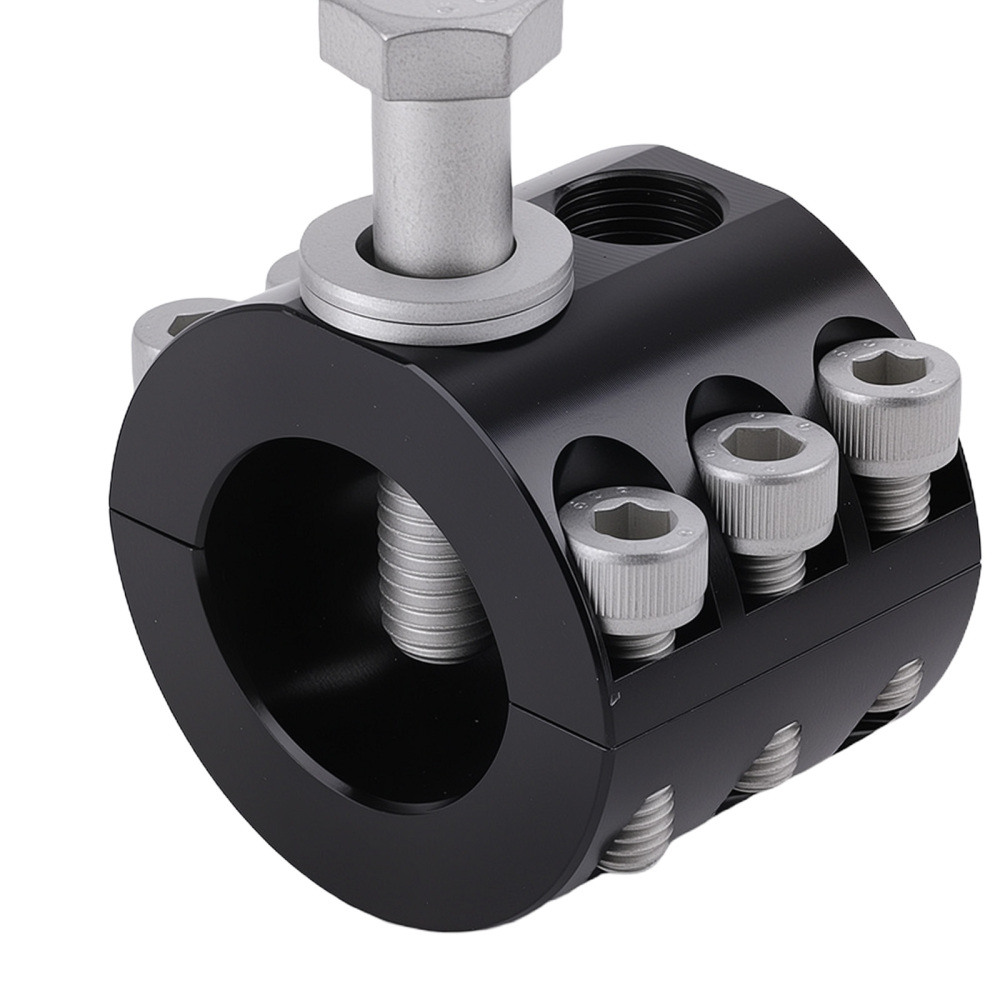 Steering Stabilizer Tie Rod Clamp compatible for Jeep JK JKU JL JLU 2007+ 1-1/2 OD Tube