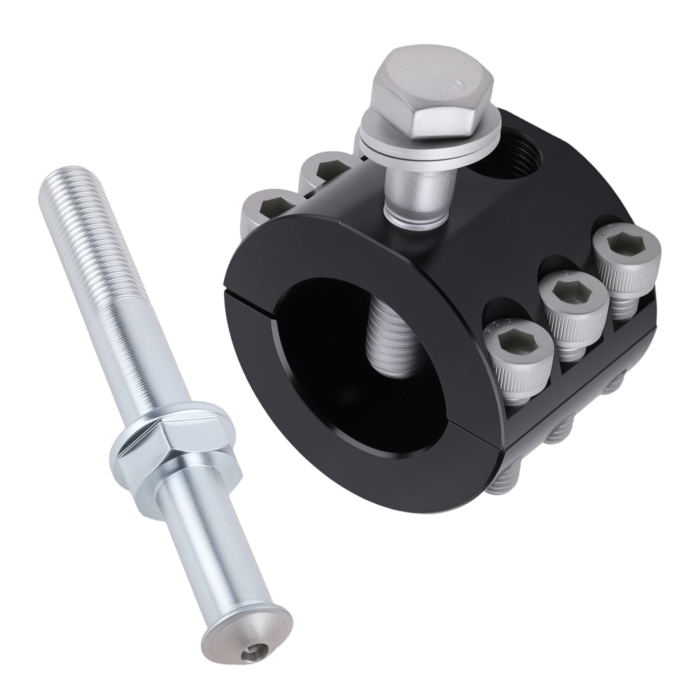 Steering Stabilizer Tie Rod Clamp compatible for Jeep JK JKU JL JLU 2007+ 1-1/2 OD Tube