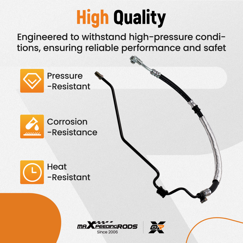 Assieme Tubo Pressione Servosterzo compatibile per Honda Odyssey 3.5 Liter 53713SHJA02 Adatto per guida a sinistra
