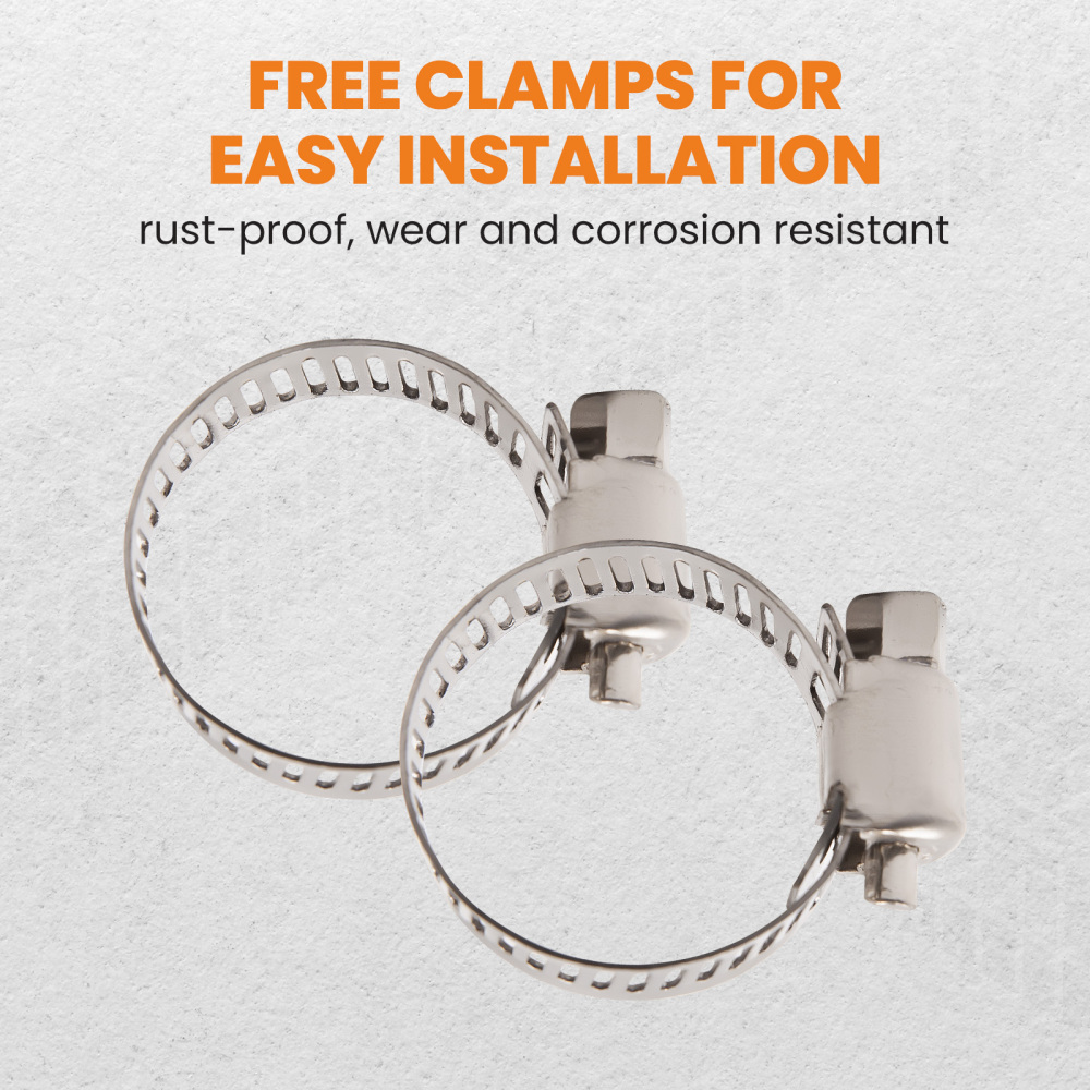 Compatible for Honda Civic D15 D16 EG EK SOHC 1992-2000 9Pcs Black Heater Hose Pipe Kit