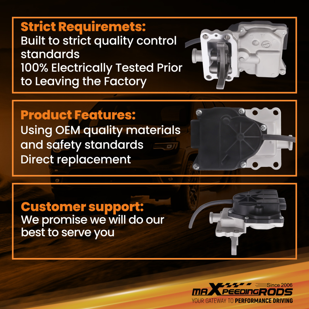 Compatible for Toyota Tacoma 2005-2019 4WD Front Differential Vacuum Actuator 41400-35034