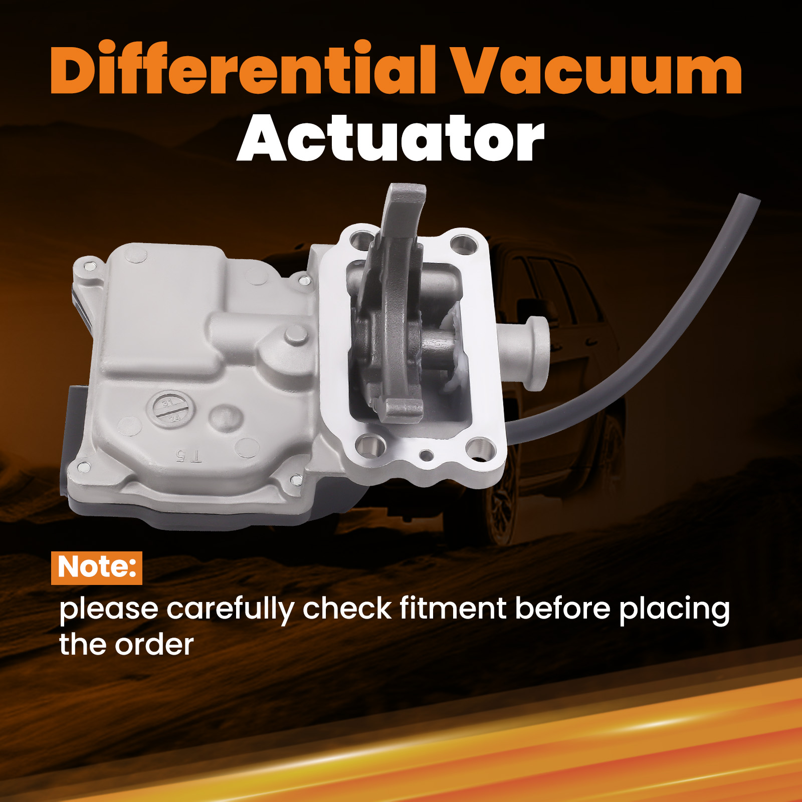 4WD Front Differential Vacuum Actuator 41400-35034 compatible for