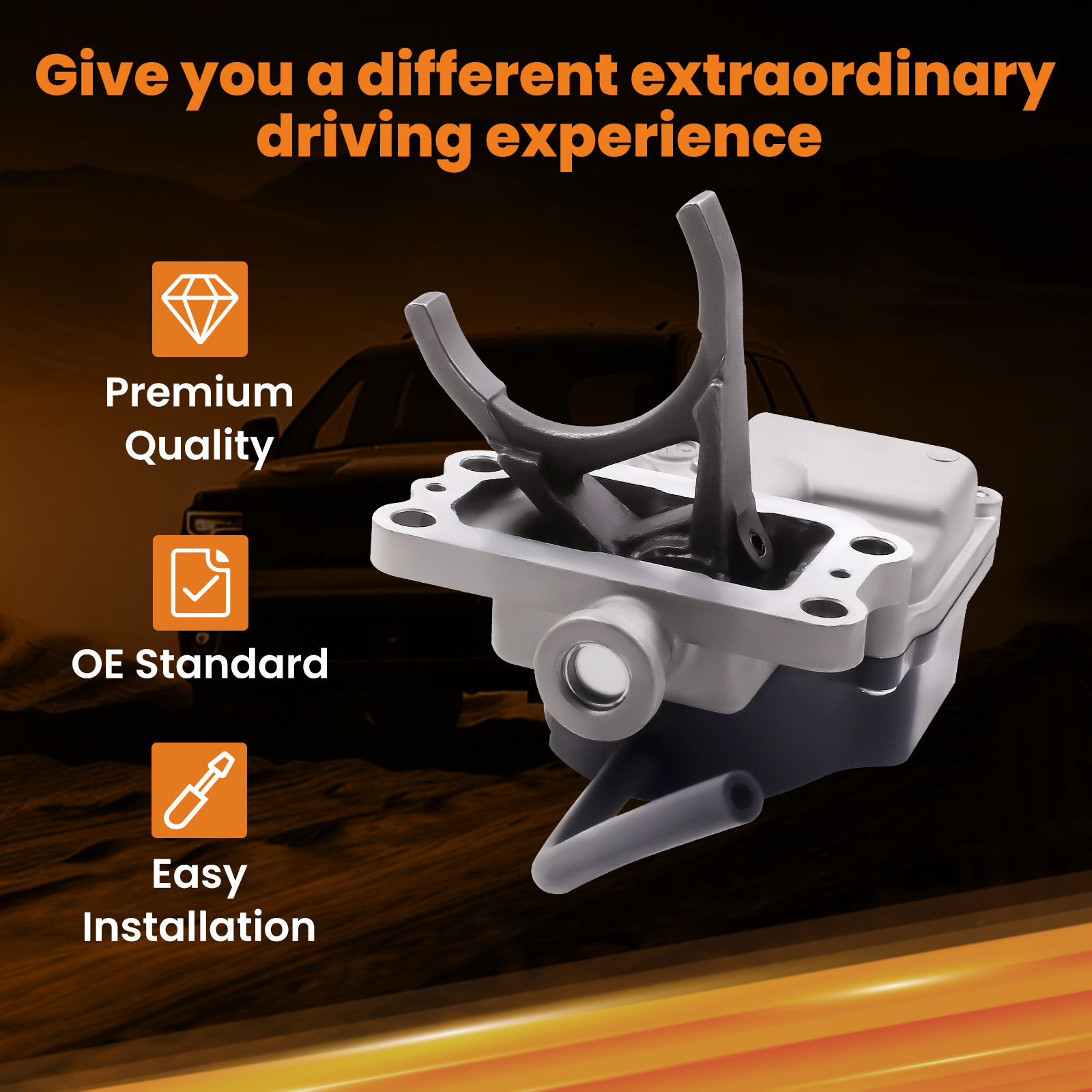 4WD Front Differential Vacuum Actuator 41400-35034 compatible for