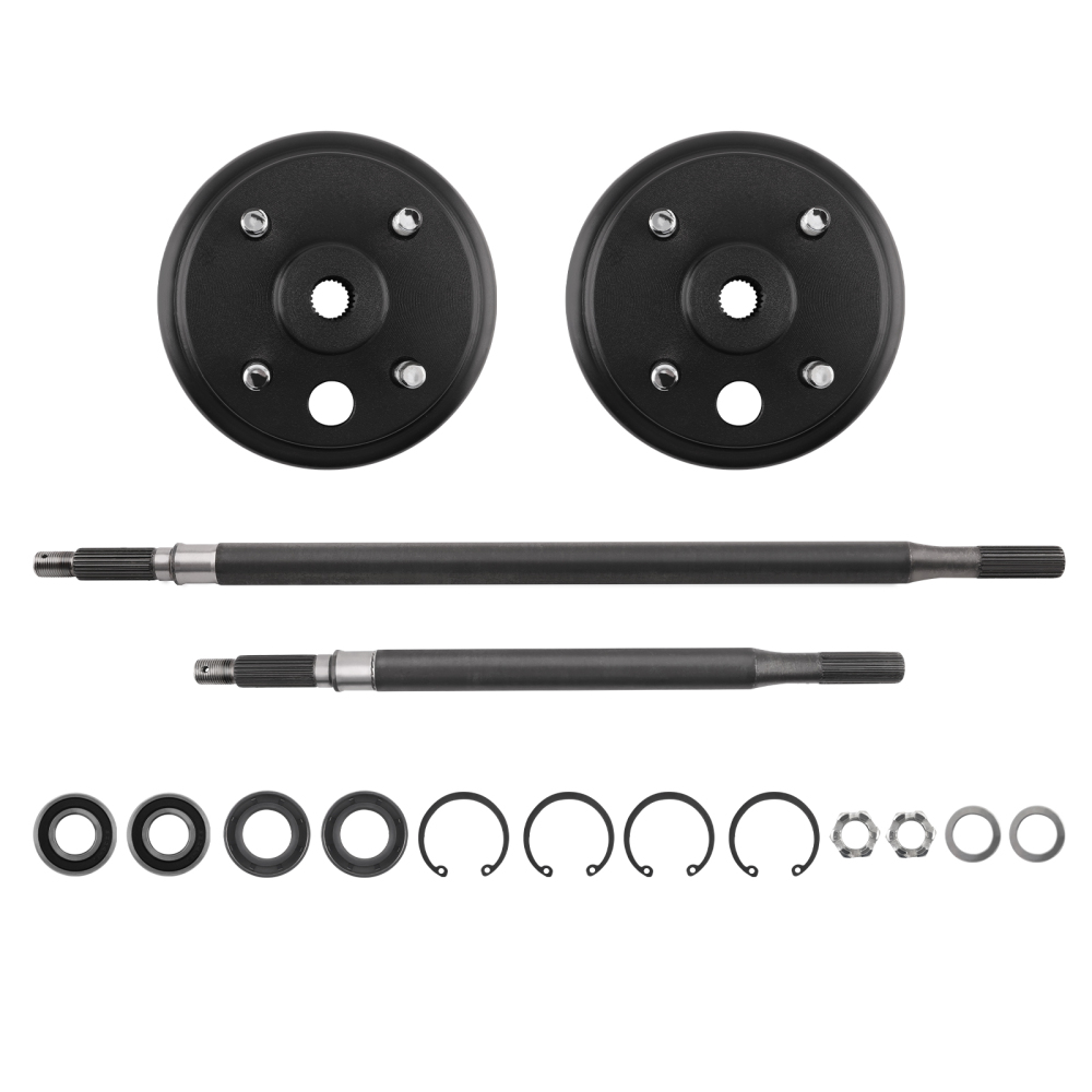 Compatible for Golf Cart Rear AxleBrake Hub Drum Assembly Kit compatible for Columbia HD Elec 1986-Up