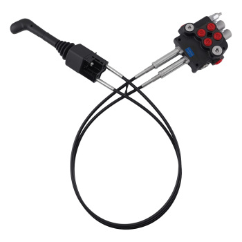 Cable Remote Control Valve Kit w/ 2 Spool Valve 80lpm 2 Cables Remote Joystick