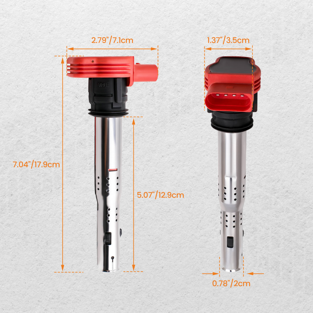4X compatibile per Audi R8 Rosso Bobina Pack Set 2.0 Tfsi/2.0Tsi A3/Compatibile per Golf 5/Leon 06E905115E