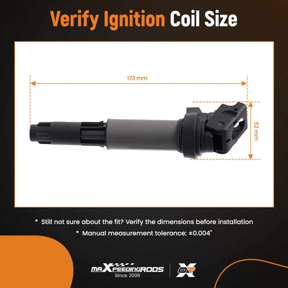 Ignition Coil Pack compatible for BMW 116i 118i 120i E87 E88 compatible for Mini 2004-2011 12138647689