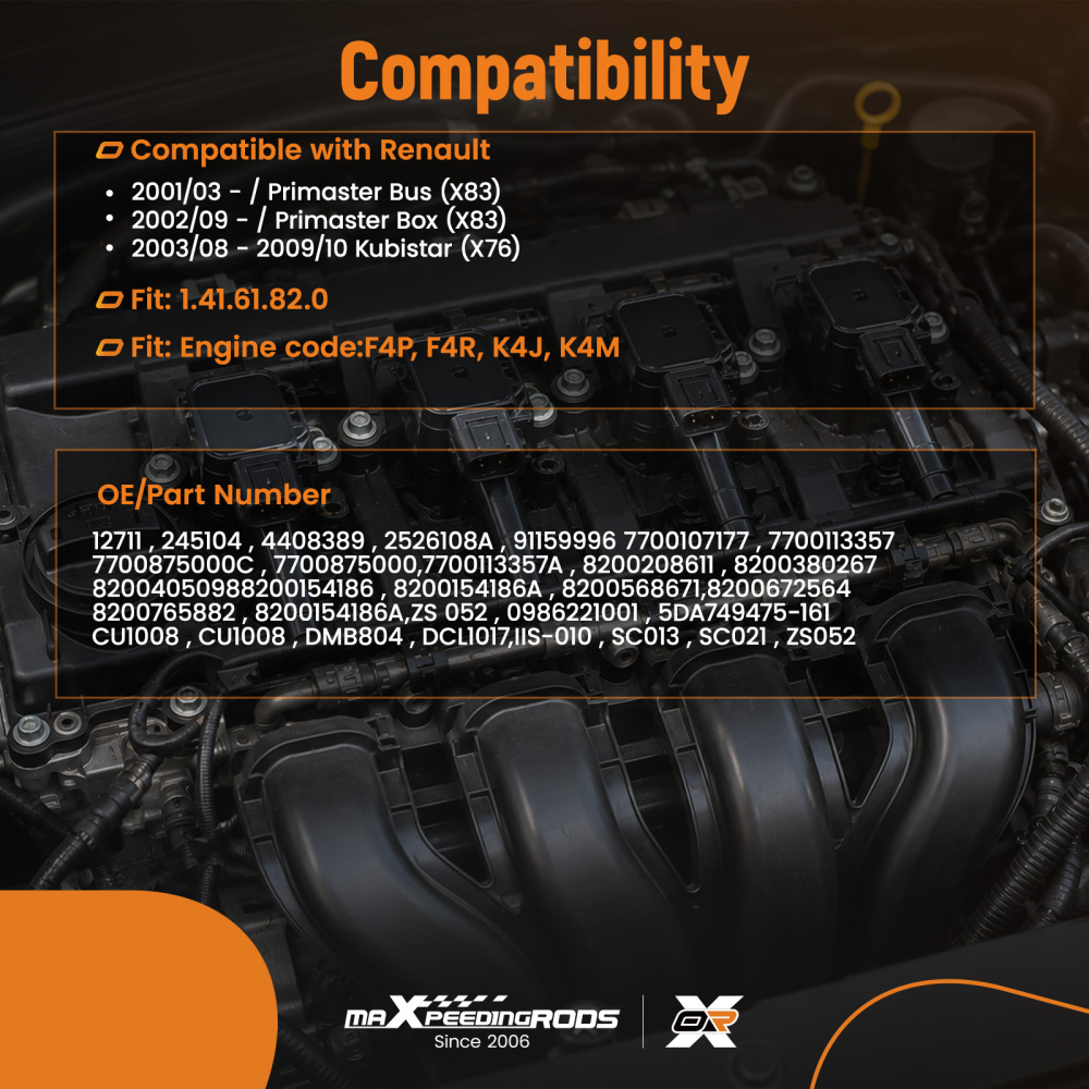 Compatible for Mercedes-Benz A-Class W168 Hatchback A 140 82HP 60KW Ignition coil packs