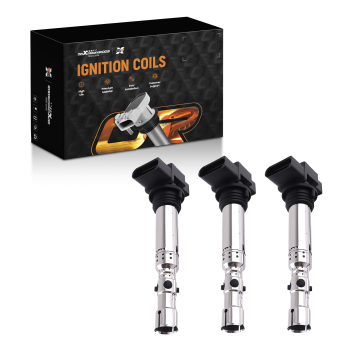 3x Bobine daccensione compatibile per VW Polo compatibile per Skoda Fabia 1.2L 40KW 03D905105C