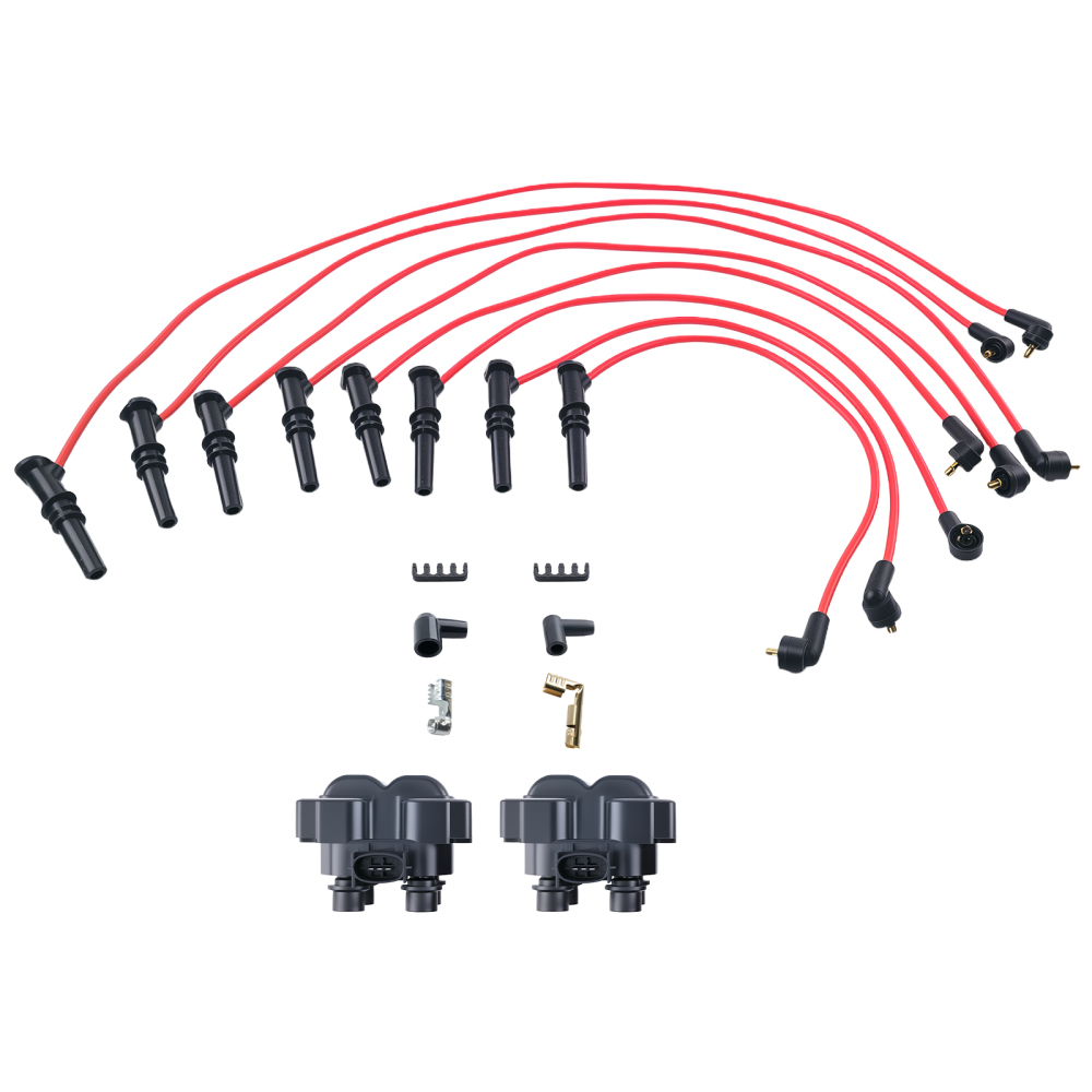 2pcs Coils8pcs Wires compatible for Ford Crown Victoria compatible for Mercury Grand Marquis 4.6L DG449