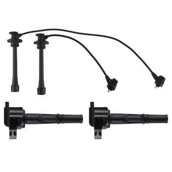 2x Ignition Coil2x Wire Set compatible for Toyota Paseo Tercel 1995-1999 1.5L UF170