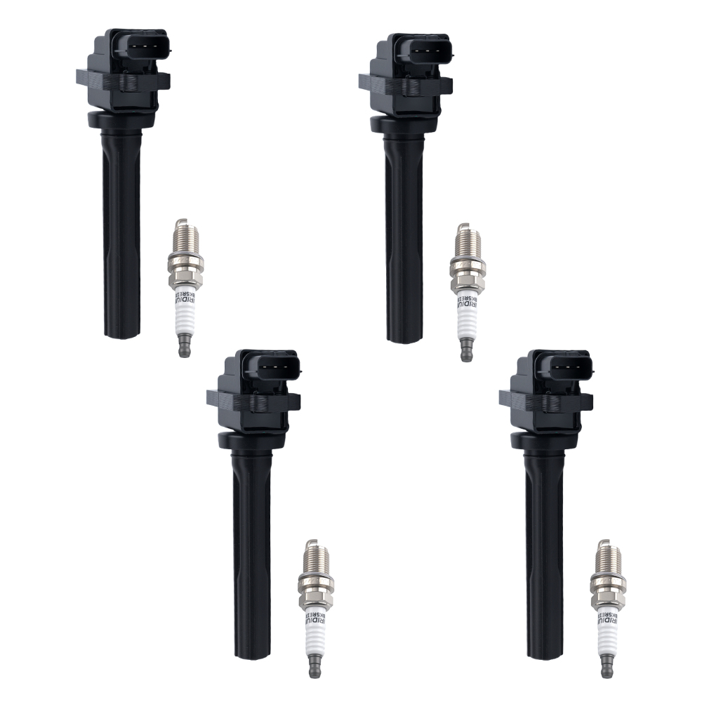 4x Ignition CoilSpark Plug Set compatible for Chevrolet Tracker 2.0L compatible for Suzuki Aerio 99-07