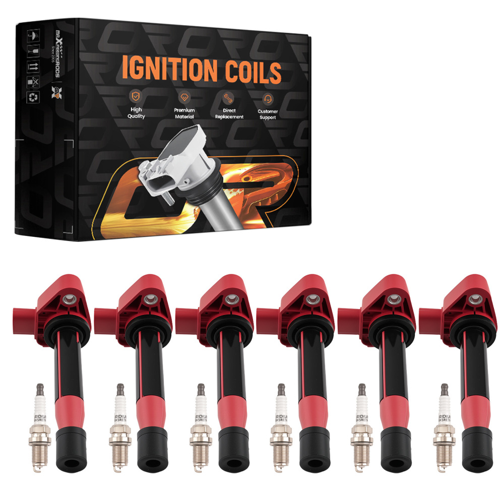 6X Ignition CoilSpark Plug compatible for Honda Accord 3.0L Odyssey 3.5L V6 1999-2004
