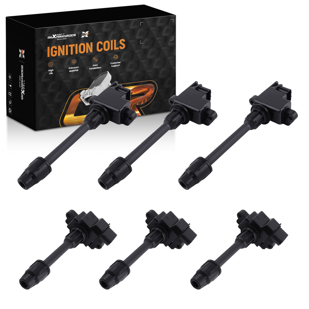 6x Ignition Coil Pack compatible for Infiniti I30 compatible for Nissan Maxima 3.0L V6 95-99 22448-31U05