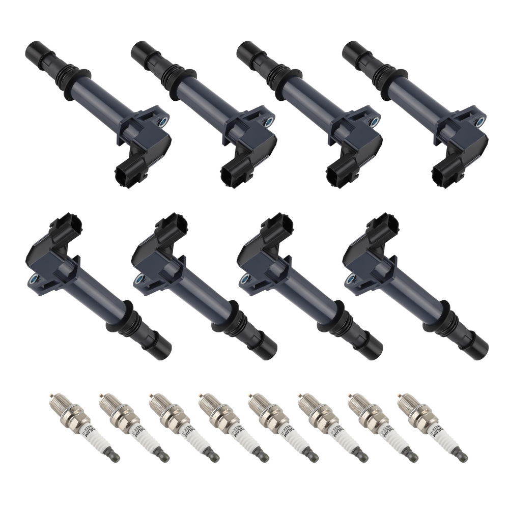 8 pcs Ignition CoilSpark Plug compatible for Chrysler Mitsubishi Dodge Jeep UF270 4503
