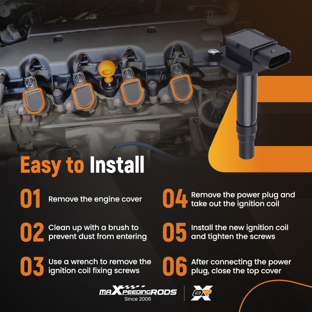 Ignition Coil Pack compatible for AUDI A6 C5 Avant 3.7 Quattro 260HP 1999-2005 06B905115B