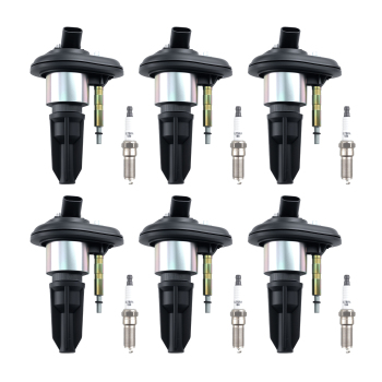6x Ignition Coil + 6x Spark Plug for 04-06 compatible for Chevy Colorado GMC Canyon 2.8L 3.5L