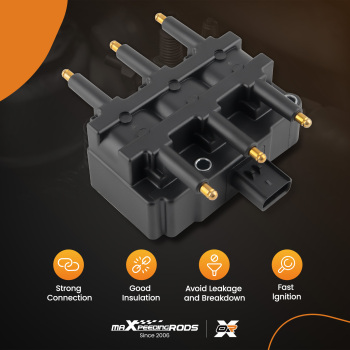 1pcs Ignition Coil + 6pcs Spark Plugs compatible for Chrysler Town compatible for Dodge Pacifica Voyager