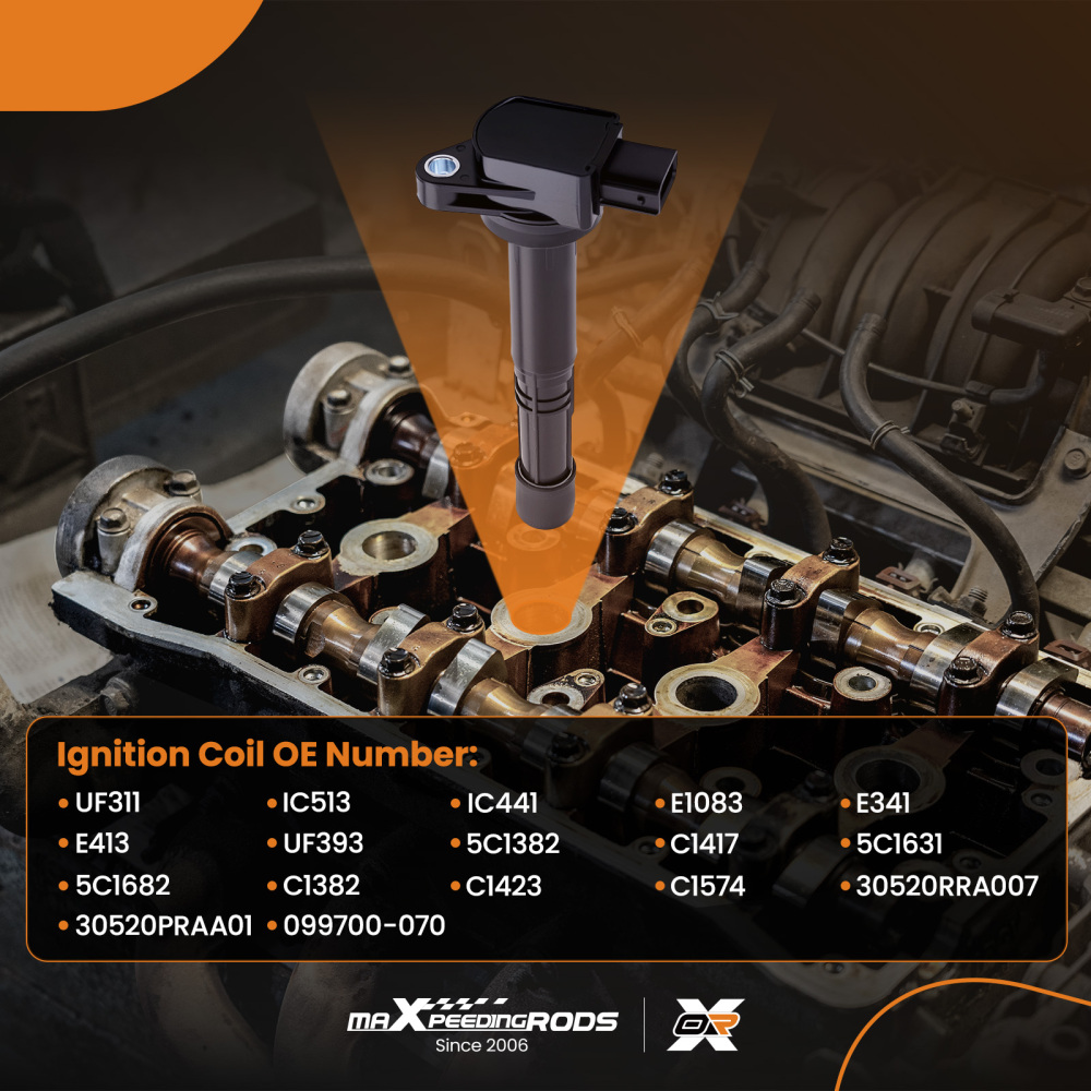 4pcs Ignition Coil compatible for Honda Civic RSX S2000 2.0/2.2L E413 30520PRAA01 2002-2011