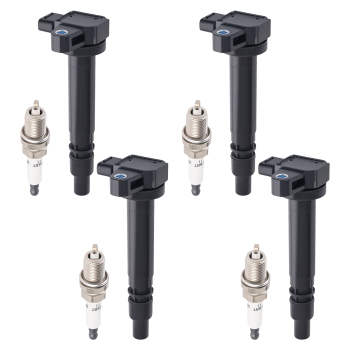 4x Ignition CoilSpark Plug compatible for Toyota 4Runner Tacoma 2.4L 2.7L 00-04 UF323