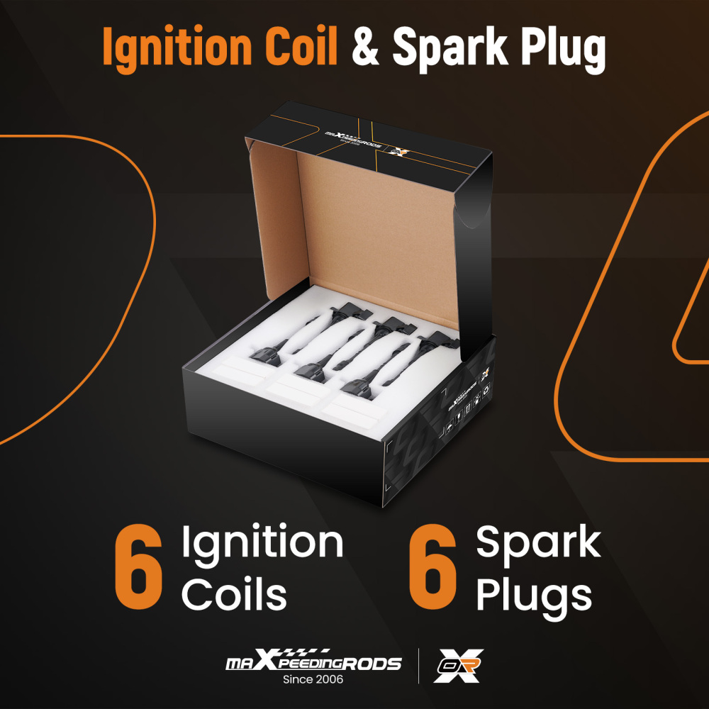 6 X Ignition Coils + 6 X Spark Plugs Set compatible for Nissan Xterra 4.0L 2005-2006 UF355
