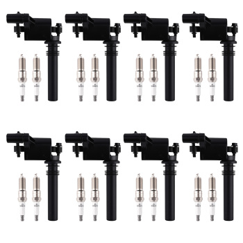 8pcs Ignition Coils + 16pcs Spark Plugs compatible for Chrysler 300 compatible for Dodge Magnum V8 5.7L
