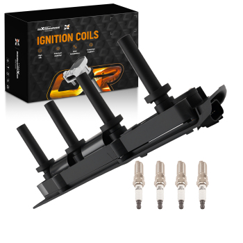 Ignition CoilModule4x Spark Plug compatible for Chevrolet Cavalier Cobalt 2.2L 03-06