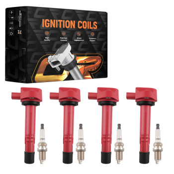 4X Ignition CoilSpark Plug compatible for Honda Civic compatible for Acura EL 1.7L 2001-05 30520P8EA00
