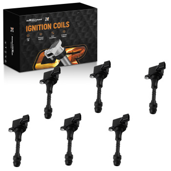 6PCS Coil Pack 22448AL615 compatible for INFINITI FX35 G35 M35 compatible for NISSAN 350Z 3.5L V6 2003-08