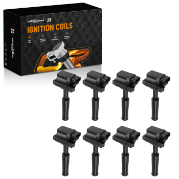 8PCS Coil Assembly compatible for Jaguar XJ8 XK8 1999-2003 4.0L V8 UF415 5C1180