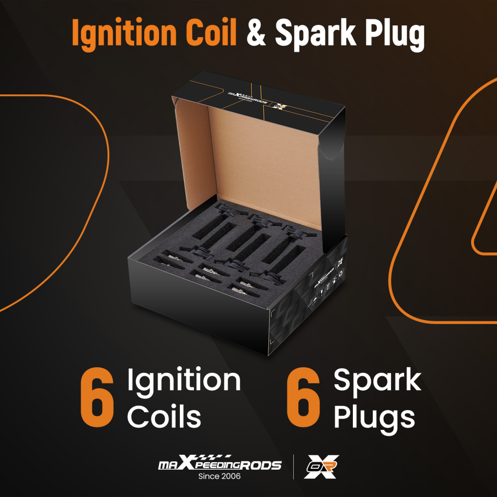 6pcs Ignition Coil + Spark Plugs compatible for Lexus ES330 RX330 compatible for Toyota Camry 3.3L 2004-06