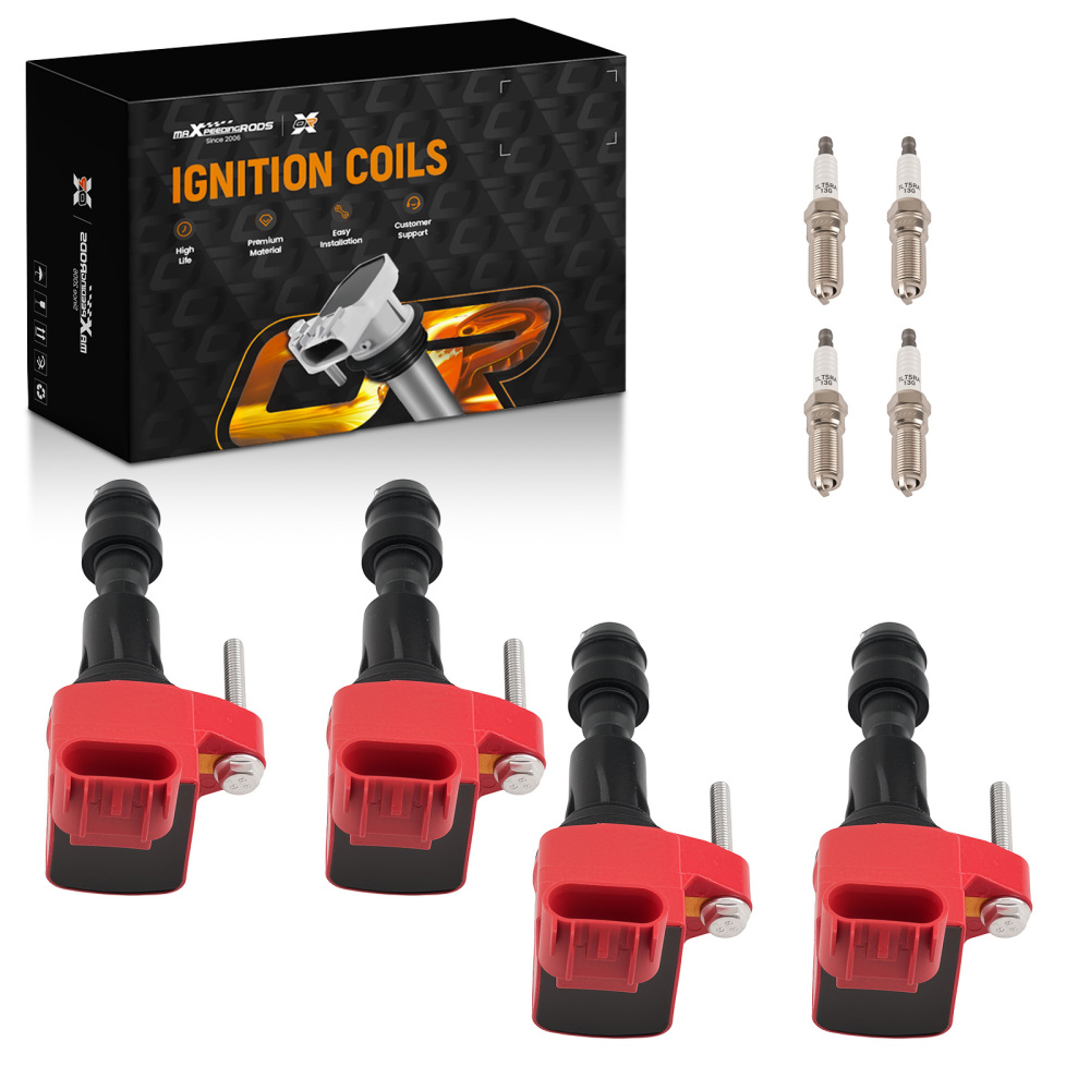 4X Ignition Coil+Spark Plug compatible for Buick LaCrosse Regal Verano 2.4L 2.0L 2010-2017
