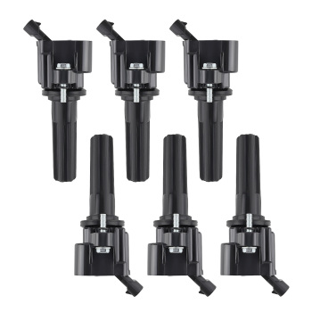 6 Ignition Coils + Spark Plugs compatible for Buick Chevrolet Isuzu Saab 4.2L L6 UF497 5019