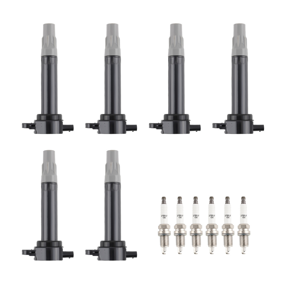 6 Ignition CoilsIridium Spark Plugs compatible for Chrysler 300 compatible for Dodge Charger compatible for Volkswagen