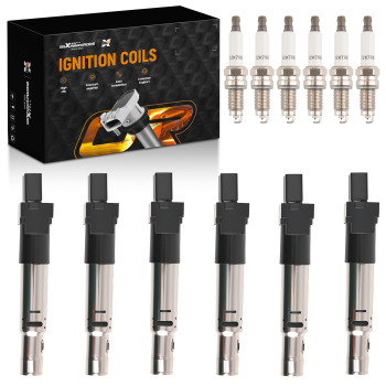 6x Coil Pack compatible for Audi A3 compatible for Porsche Cayenne 3.2L V6 2004-2009 022905100B UF616
