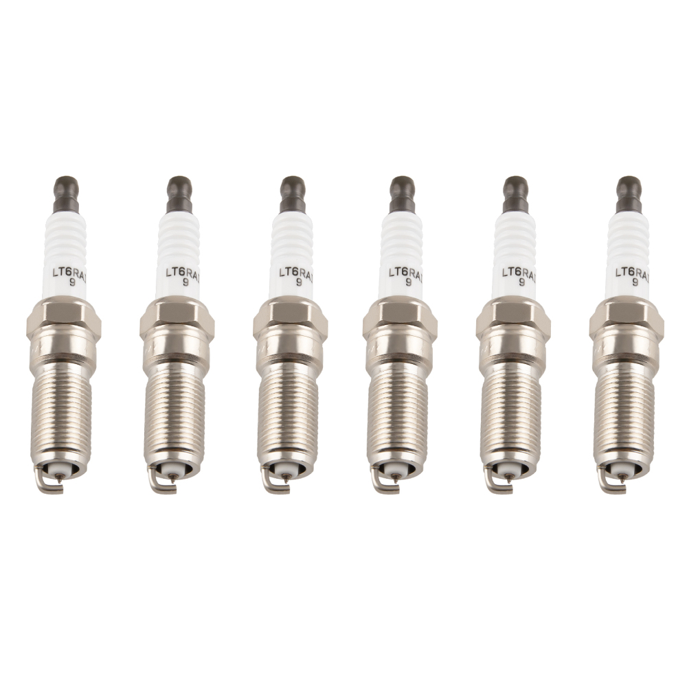 6 Ignition Coil + Spark Plugs compatible for Ford Mazda CX-9 compatible for Lincoln MKT MKS MKX UF553 6509