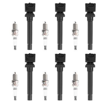 6x Ignition Coil + Spark Plug compatible for Suzuki Grand Vitara 2.7L V6 2006-2008 UF562