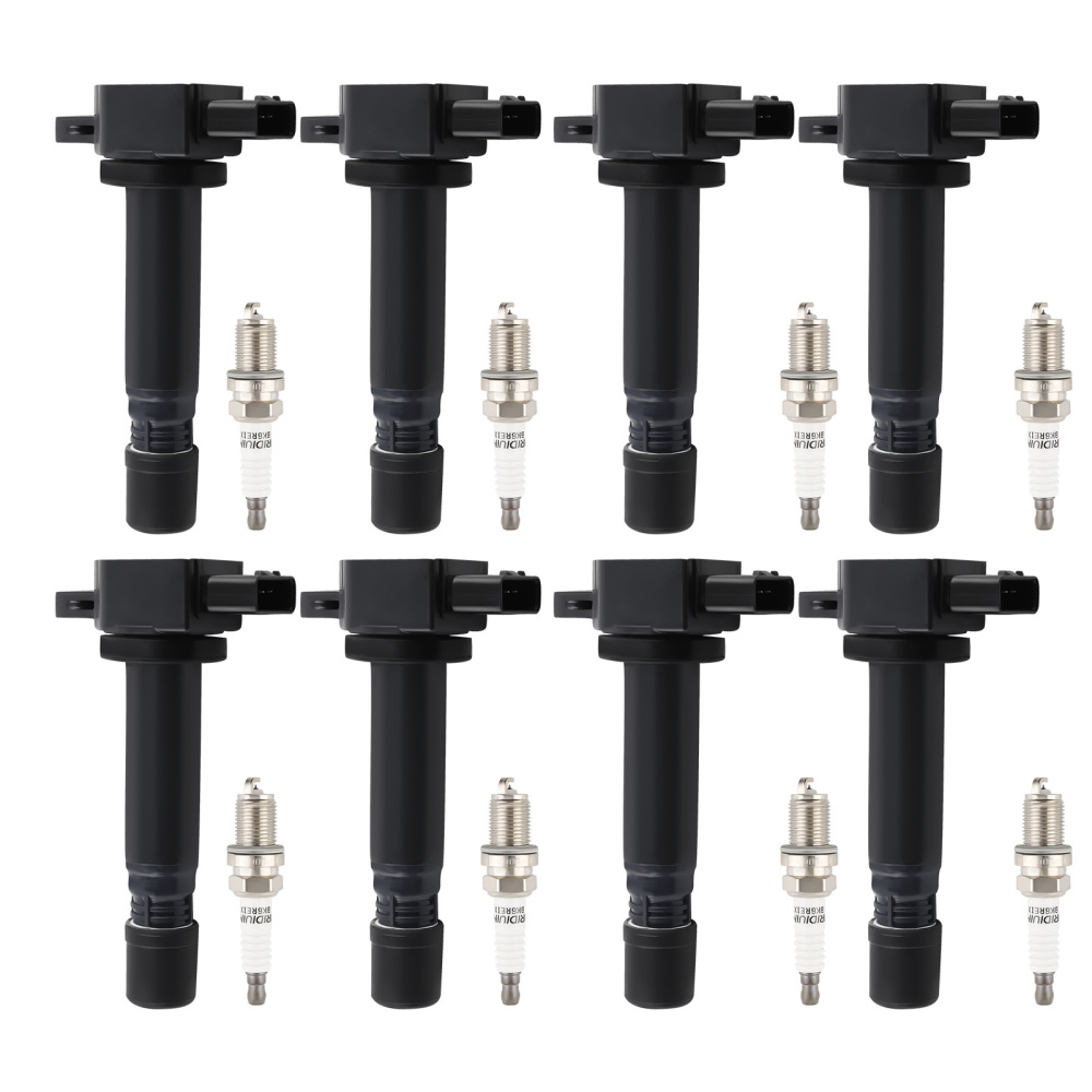 8 Ignition Coils + Spark Plugs compatible for Volvo S80 2007-2010 XC90 2005-2011 4.4L UF574