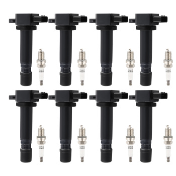 8 Ignition Coils + Spark Plugs compatible for Volvo S80 2007-2010 XC90 2005-2011 4.4L UF574