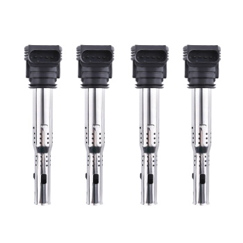 4PCS Ignition Coils compatible for Audi A3 A4 Q3 Q5 compatible for VW Golf GTI R Jetta Passat 2.0T I4