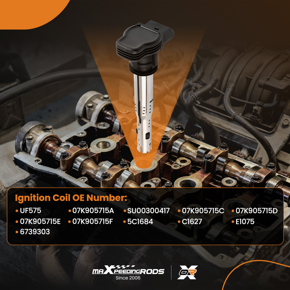4PCS Ignition Coils compatible for Audi A3 A4 Q3 Q5 compatible for VW Golf GTI R Jetta Passat 2.0T I4