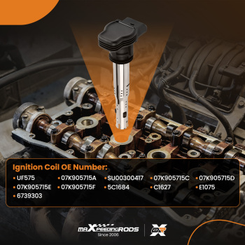 4PCS Ignition Coils compatible for Audi A3 A4 Q3 Q5 compatible for VW Golf GTI R Jetta Passat 2.0T I4
