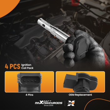 4PCS Ignition Coils compatible for Audi A3 A4 Q3 Q5 compatible for VW Golf GTI R Jetta Passat 2.0T I4