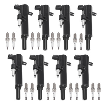 8 Ignition Coil + 16 Spark Plugs compatible for Chrysler Aspen compatible for Ram 1500 Dakota UF601 4469