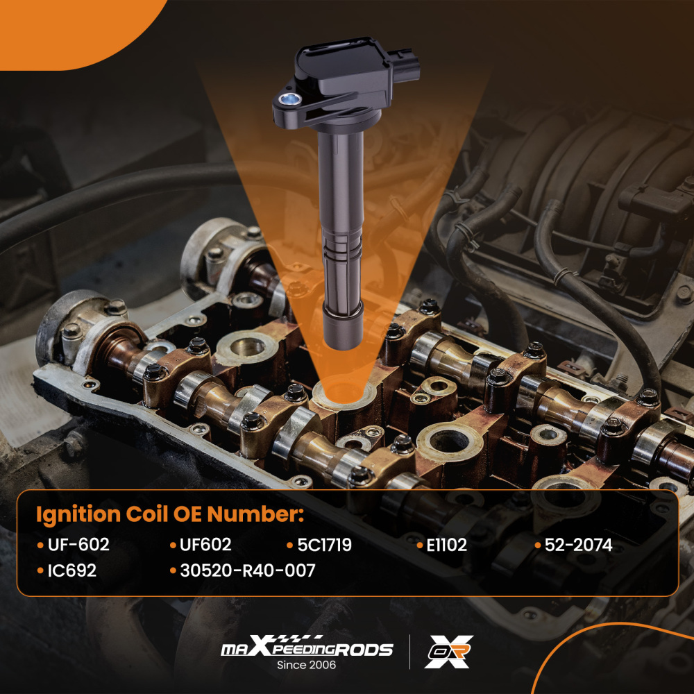 4x Coil Assembly compatible for Honda Accord compatible for Acura TSX ILX 2.4L 2008-15 UF-602