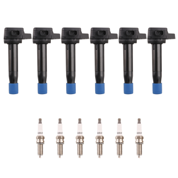 Ignition Coil Pack w/ Spark Plug compatible for Acura RL TL 2009-2014 3.5L 3.7L V6 UF603