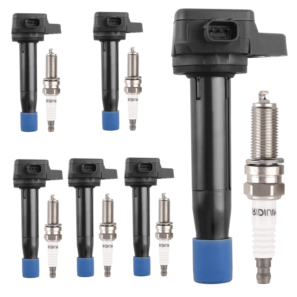 Ignition Coil Pack w/ Spark Plug compatible for Acura RL TL 2009-2014 3.5L 3.7L V6 UF603