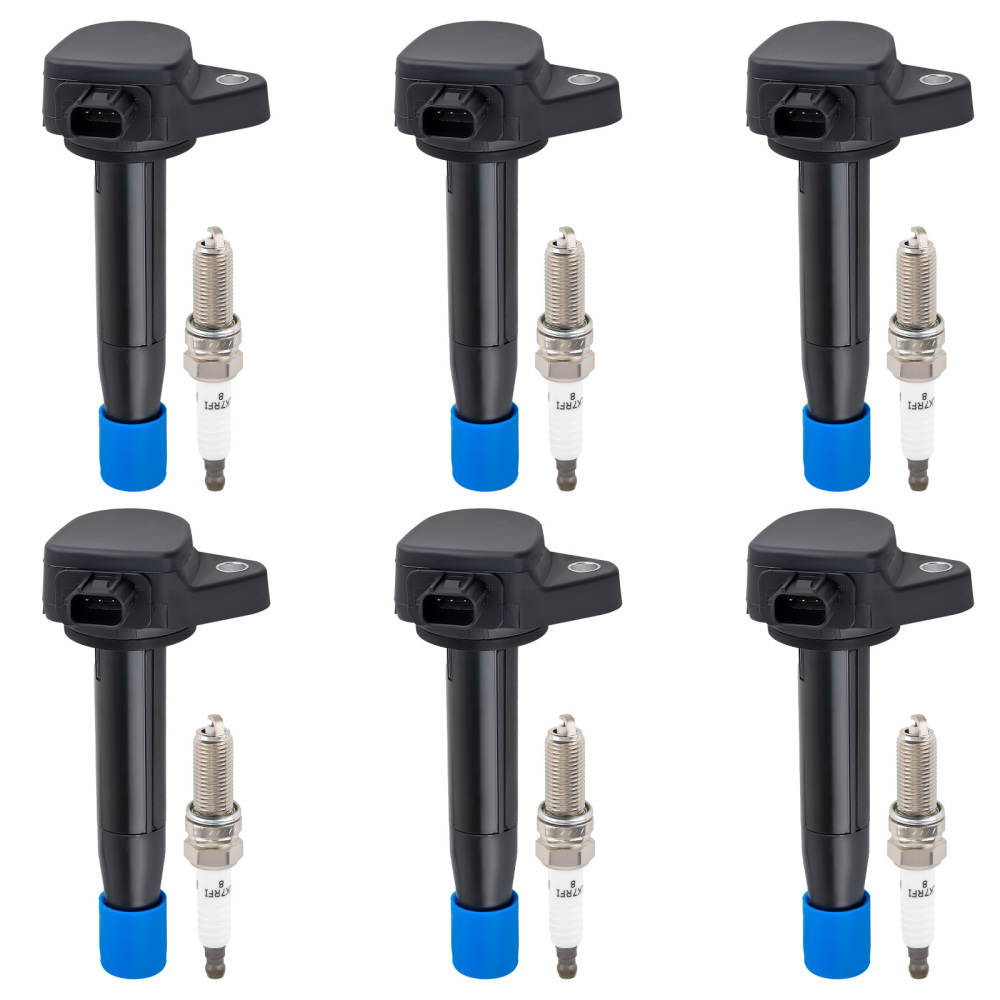 6Ignition Coil + Spark Plugs compatible for Acura RDX ZDX compatible for Honda Pilot UF624 3.5L V6 97390