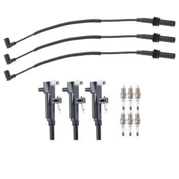Ignition CoilSpark PlugWireset for 2009-2011 compatible for Dodge Dakota 3.7L 5149199AA